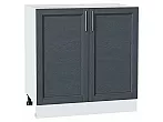 Шкаф нижний с 2-мя дверцами Сканди Graphite Softwood Белый 816*800*478
