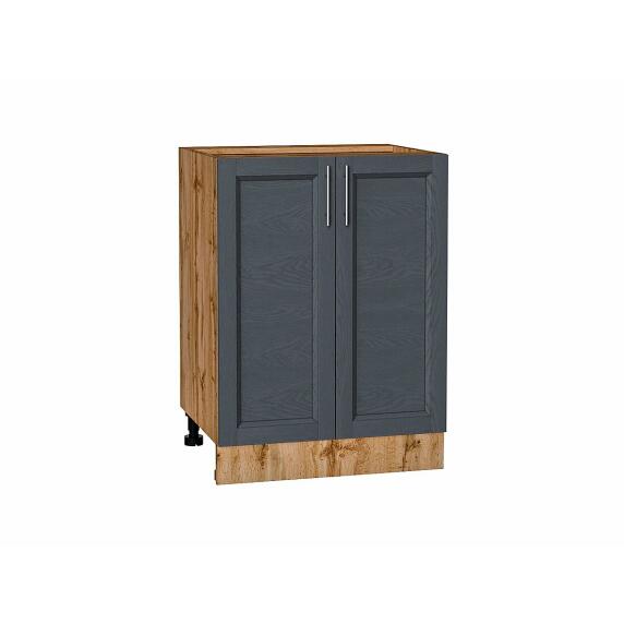 Шкаф нижний с 2-мя дверцами Сканди Graphite Softwood Дуб Вотан 816*600*480