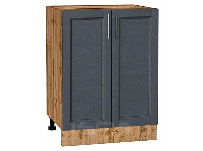 Шкаф нижний с 2-мя дверцами Сканди Graphite Softwood Дуб Вотан 816*600*480