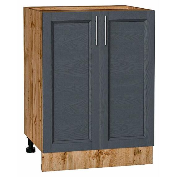 Шкаф нижний с 2-мя дверцами Сканди Graphite Softwood Дуб Вотан 816*600*480