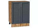 Шкаф нижний с 2-мя дверцами Сканди Graphite Softwood Дуб Вотан 816*600*480