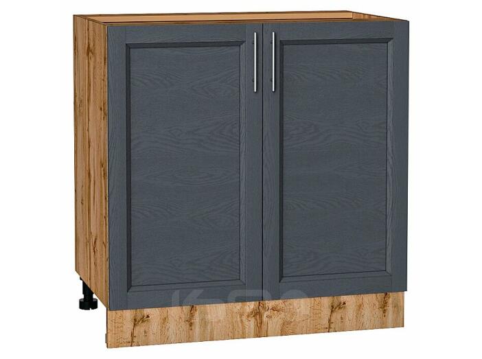 Шкаф нижний с 2-мя дверцами Сканди Graphite Softwood Дуб Вотан 816*800*478