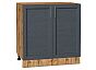 Шкаф нижний с 2-мя дверцами Сканди Graphite Softwood Дуб Вотан 816*800*478