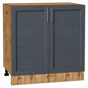 Шкаф нижний с 2-мя дверцами Сканди Graphite Softwood Дуб Вотан 816*800*478