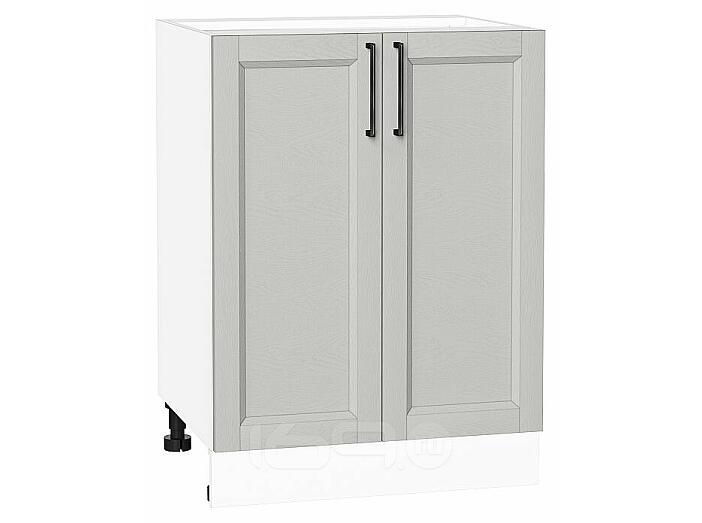 Шкаф нижний с 2-мя дверцами Сканди Grey Silkwood/Белый 816*600*480