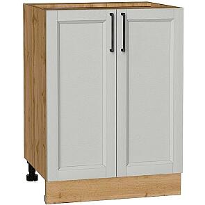 Шкаф нижний с 2-мя дверцами Сканди Grey Silkwood/Дуб Вотан 816*600*480
