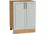 Шкаф нижний с 2-мя дверцами Сканди Grey Silkwood/Дуб Вотан 816*600*480