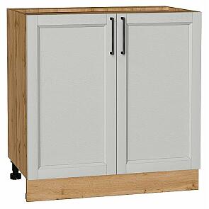 Шкаф нижний с 2-мя дверцами Сканди Grey Silkwood/Дуб Вотан 816*800*478