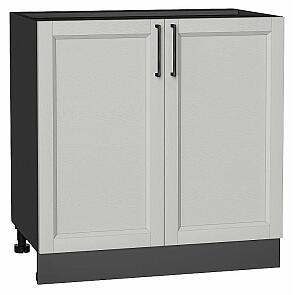 Шкаф нижний с 2-мя дверцами Сканди Grey Silkwood/Graphite 816*800*478
