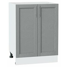 Шкаф нижний с 2-мя дверцами Сканди Grey Softwood Белый 816*600*480