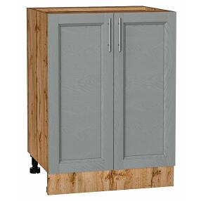 Шкаф нижний с 2-мя дверцами Сканди Grey Softwood Дуб Вотан 816*600*480