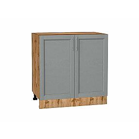 Шкаф нижний с 2-мя дверцами Сканди Grey Softwood Дуб Вотан 816*800*478