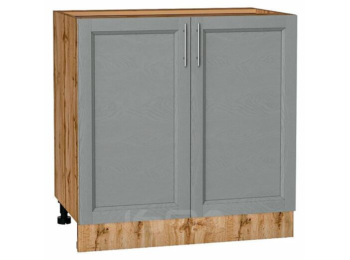 Шкаф нижний с 2-мя дверцами Сканди Grey Softwood Дуб Вотан 816*800*478