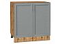 Шкаф нижний с 2-мя дверцами Сканди Grey Softwood Дуб Вотан 816*800*478