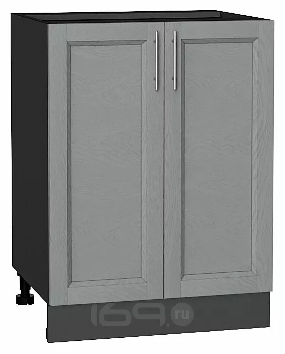 Шкаф нижний с 2-мя дверцами Сканди Grey Softwood Graphite 816*600*480