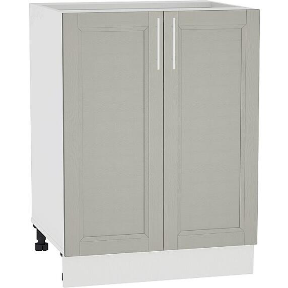 Шкаф нижний с 2-мя дверцами Сканди Н 600 Grey Softwood-Белый