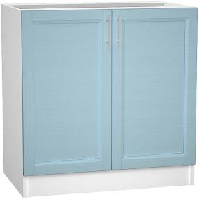 Шкаф нижний с 2-мя дверцами Сканди Н 800 Sky Wood-Белый