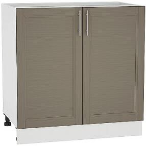 Шкаф нижний с 2-мя дверцами Сканди Н 800 Cappuccino Wood-Белый