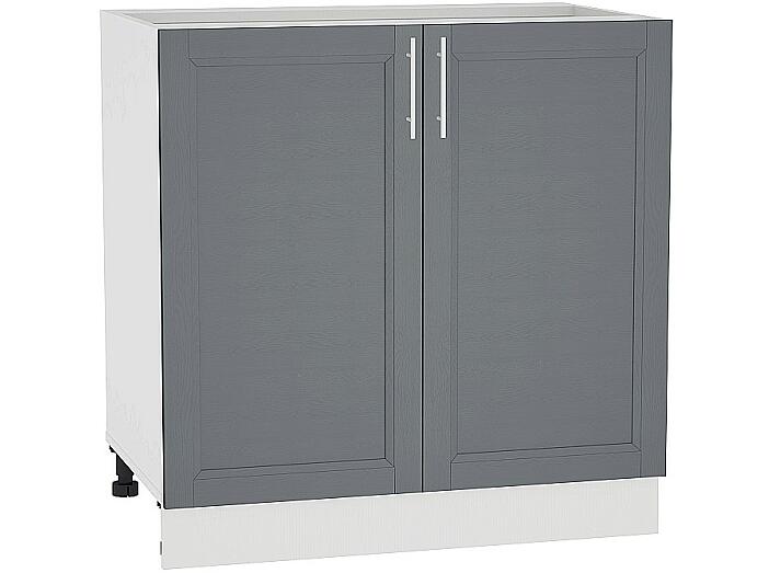 Шкаф нижний с 2-мя дверцами Сканди Н 800 Graphite Softwood-Белый