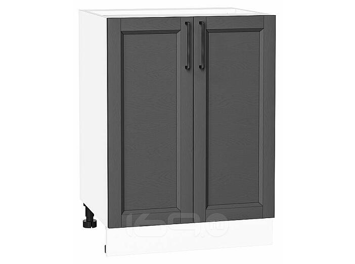 Шкаф нижний с 2-мя дверцами Сканди Stormy Silkwood/Белый 816*600*480