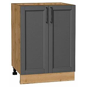 Шкаф нижний с 2-мя дверцами Сканди Stormy Silkwood/Дуб Вотан 816*600*480