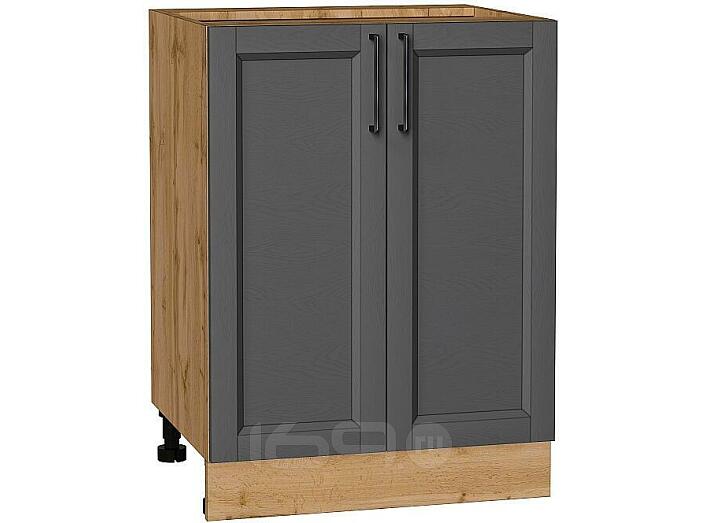 Шкаф нижний с 2-мя дверцами Сканди Stormy Silkwood/Дуб Вотан 816*600*480