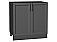 Шкаф нижний с 2-мя дверцами Сканди Stormy Silkwood/Graphite 816*800*478