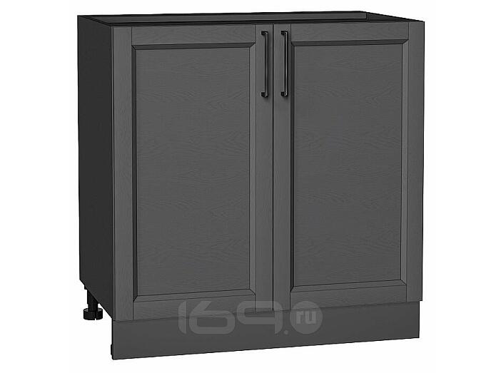 Шкаф нижний с 2-мя дверцами Сканди Stormy Silkwood/Graphite 816*800*478