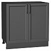 Шкаф нижний с 2-мя дверцами Сканди Stormy Silkwood/Graphite 816*800*478