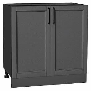 Шкаф нижний с 2-мя дверцами Сканди Stormy Silkwood/Graphite 816*800*478