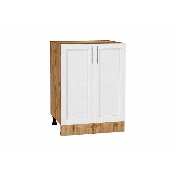Шкаф нижний с 2-мя дверцами Сканди White Softwood Дуб Вотан 816*600*480