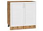 Шкаф нижний с 2-мя дверцами Сканди White Softwood Дуб Вотан 816*800*478