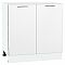 Шкаф нижний с 2-мя дверцами Валерия-М Белый металлик Белый 816*800*478