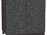 Шкаф нижний с 2-мя дверцами Валерия-М Черный металлик дождь Graphite 816*800*478