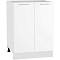 Шкаф нижний с 2-мя дверцами Валерия-М Н 600 Белый глянец-Белый