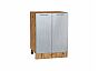 Шкаф нижний с 2-мя дверцами Валерия-М Серый металлик дождь светлый Дуб Вотан 816*600*478