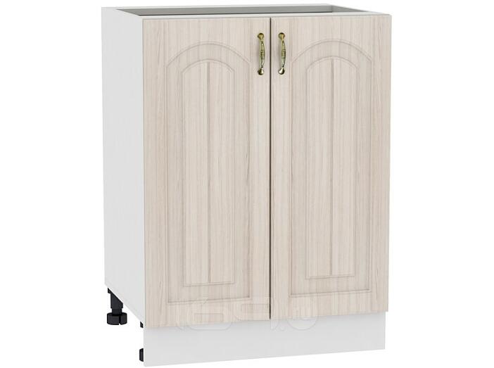 Шкаф нижний с 2-мя дверцами Верона Н 600 Ясень шимо светлый-Белый