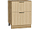 Шкаф нижний с 2-мя ящиками Эйр Real Oak/Дуб Вотан 816*600*480