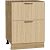Шкаф нижний с 2-мя ящиками Эйр Real Oak/Дуб Вотан 816*600*480