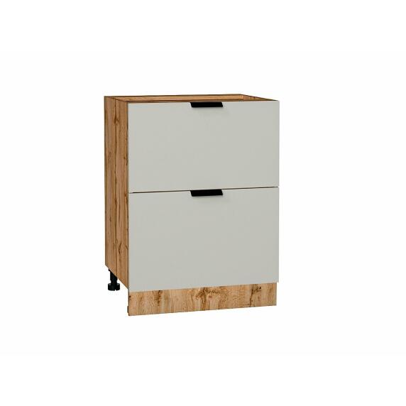 Шкаф нижний с 2-мя ящиками Евро Агат Дуб Вотан 816*600*478