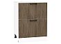 Шкаф нижний с 2-мя ящиками Флэт Brown Casella Oak 2S/Белый 816*600*478