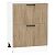 Шкаф нижний с 2-мя ящиками Флэт Natural Casella Oak 2S/Белый 816*600*478