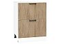 Шкаф нижний с 2-мя ящиками Флэт Natural Casella Oak 2S/Белый 816*600*478