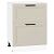 Шкаф нижний с 2-мя ящиками Нео Cream Silk/Белый 816*600*480