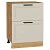 Шкаф нижний с 2-мя ящиками Нео Cream Silk/Дуб Вотан 816*600*480