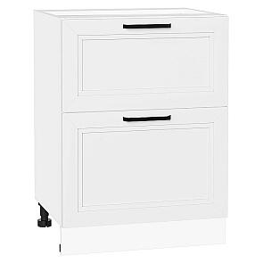 Шкаф нижний с 2-мя ящиками Нео White Silk/Белый 816*600*480