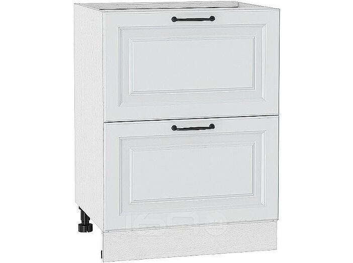 Шкаф нижний с 2-мя ящиками Ницца Blanco/Белый 816*600*478