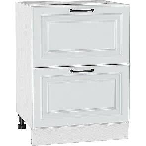 Шкаф нижний с 2-мя ящиками Ницца Blanco/Белый 816*600*478