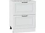 Шкаф нижний с 2-мя ящиками Ницца Blanco/Белый 816*600*478