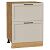 Шкаф нижний с 2-мя ящиками Сканди Cream Silkwood/Дуб Вотан 816*600*480